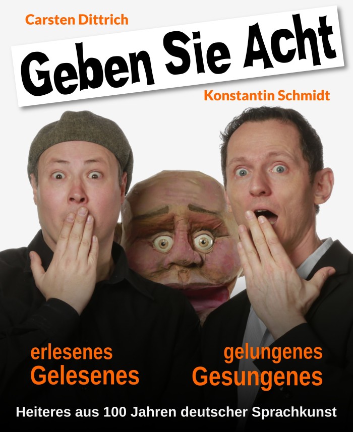 Plakat für Kabarettprogramm 'Geben Sie Acht!'