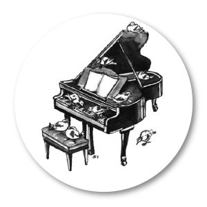 Flügel mit Tauben darauf